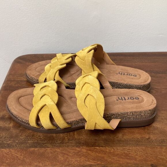 Earth Desty Round Toe Woven Casual Slip-on Sandals Size 8 New - Picture 3 of 10